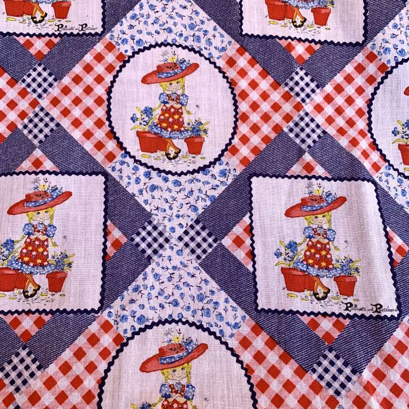 画像: Hatgirl patchwork pattern cut cloth