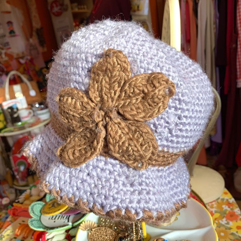 画像: Flower decoration wool hat