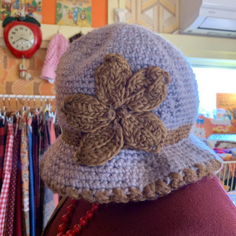 画像: Flower decoration wool hat