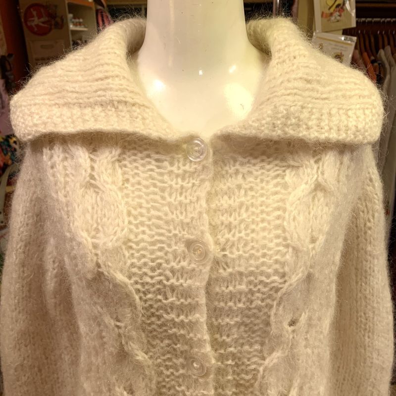 画像: Vintage Ivory wool cardigan