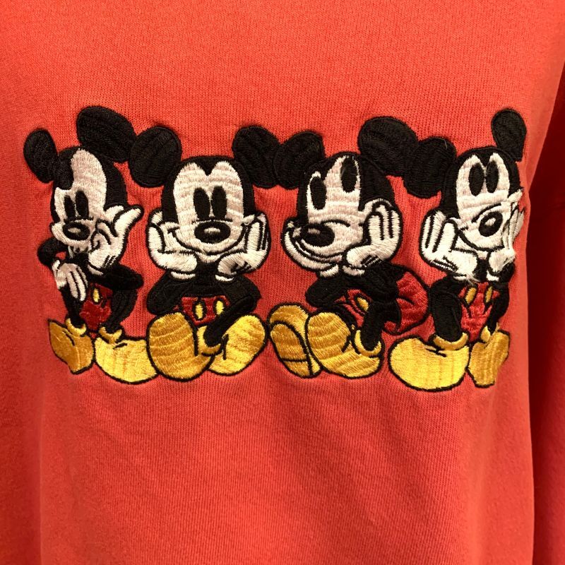 画像: Mickey embroidery sweat