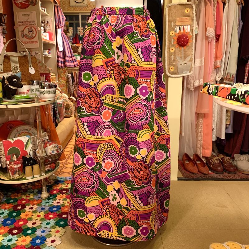 画像: Psycheflower maxi skirt