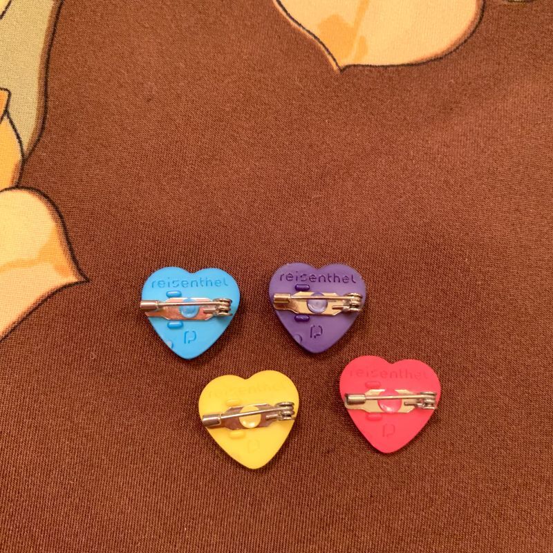 画像: 4 Colors heart brooch