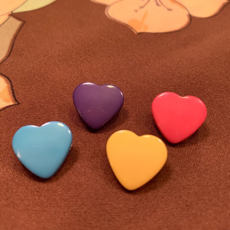 画像: 4 Colors heart brooch