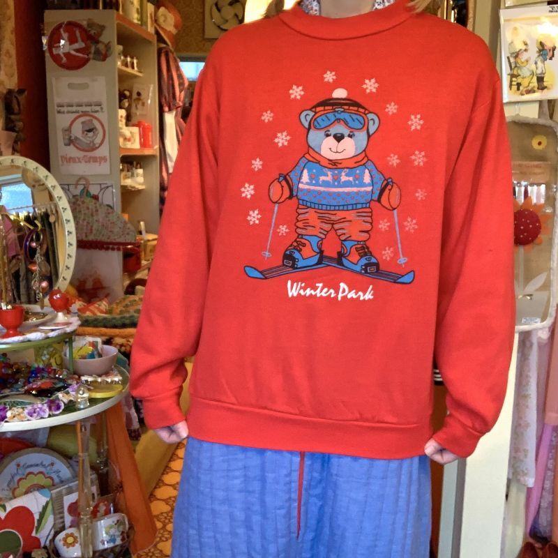 画像1: Ski style bear sweat