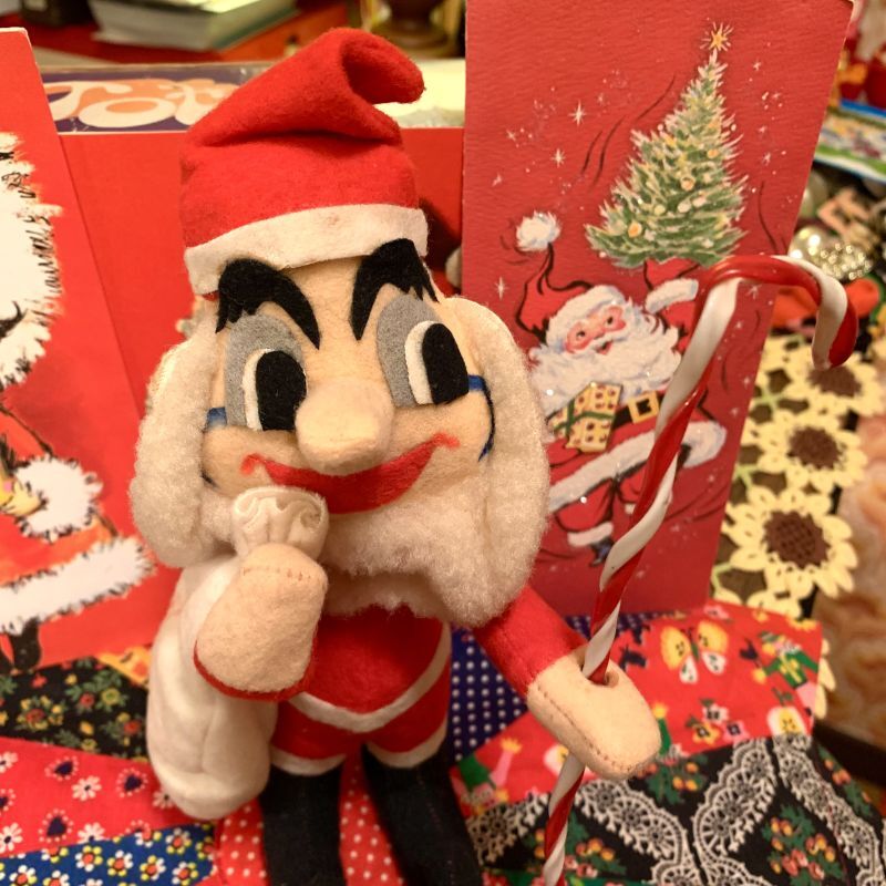 画像: Vintage Santadoll candy cane