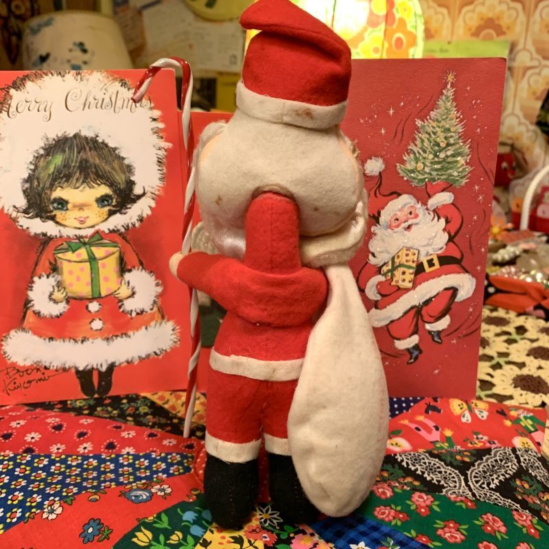 画像: Vintage Santadoll candy cane