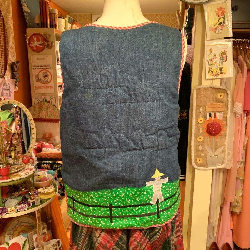 画像: Sheep patchwork quilting vest