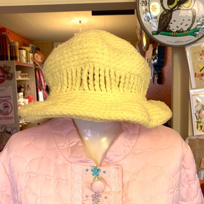 画像: Vintage Yellow knit hat