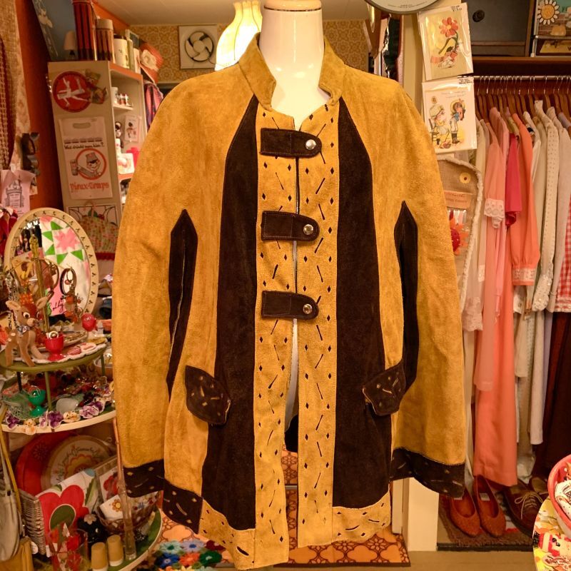 画像: （SALE）Vintage suede poncho