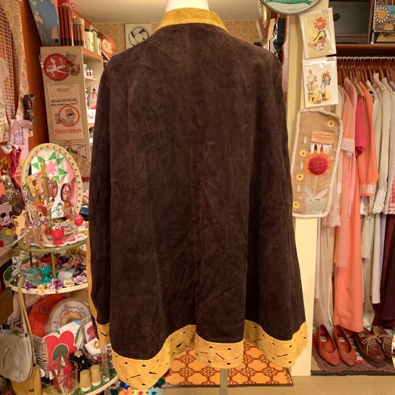 画像: （SALE）Vintage suede poncho