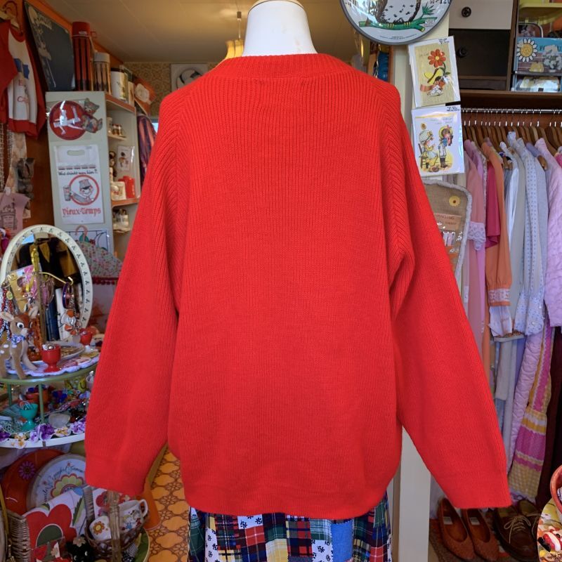 画像: Twin smile patch knit cardigan