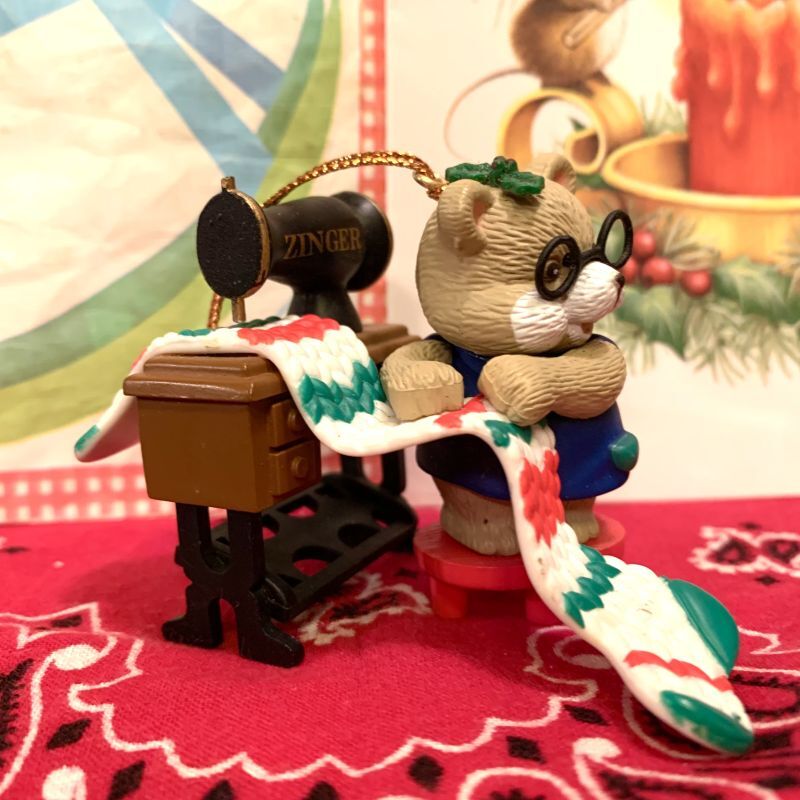 画像: Make socks glasses bear vintage christmas ornament