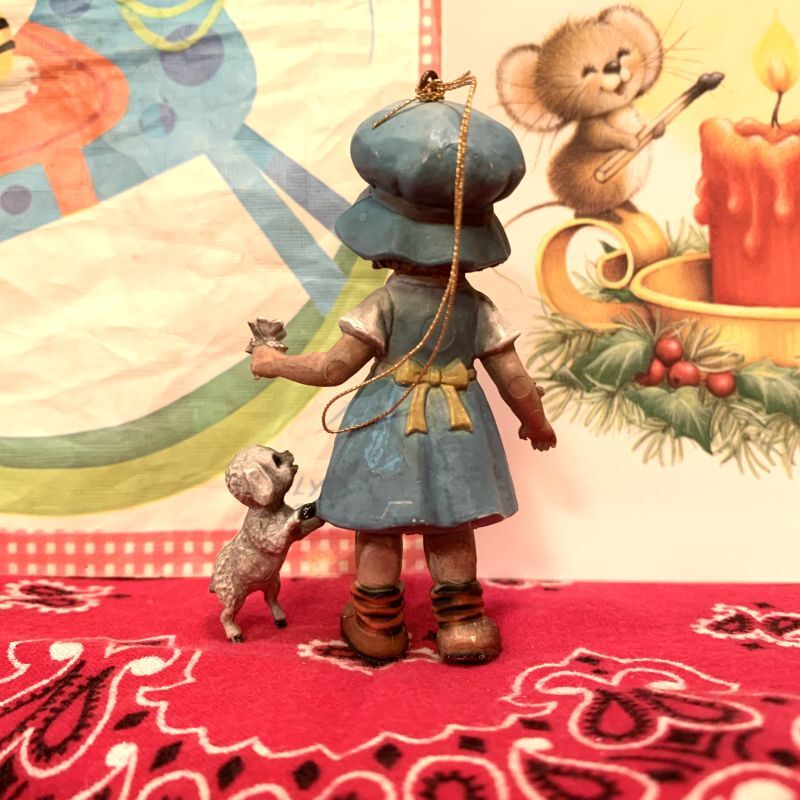 画像: Little Bo-Peep＆lamb  Vintage christmas ornament