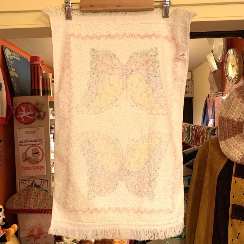 画像: Butterfly patchwork pattern towel