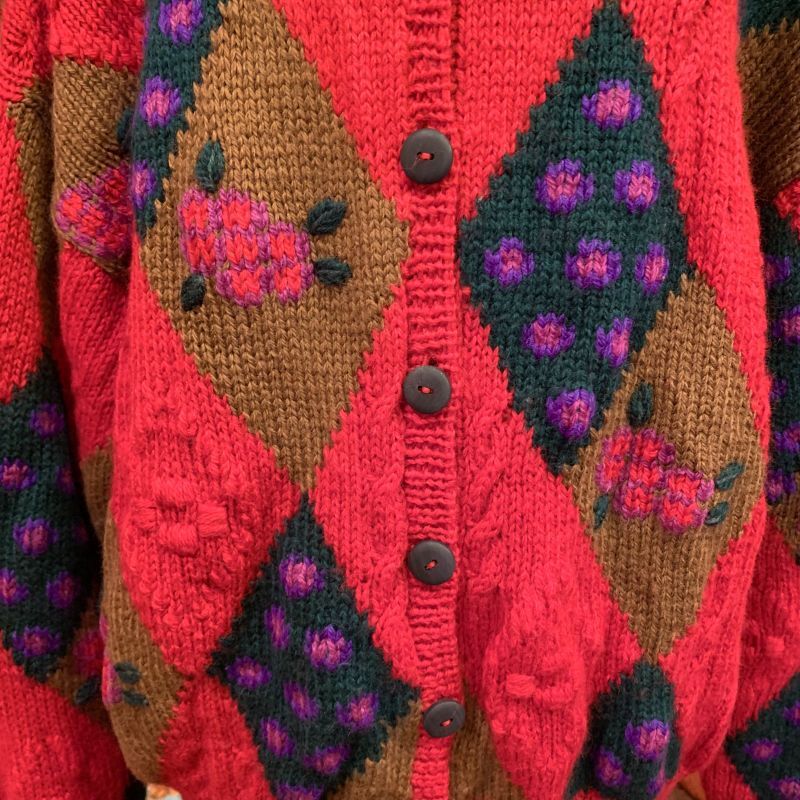 画像3: Vintage design knit wool cardigan