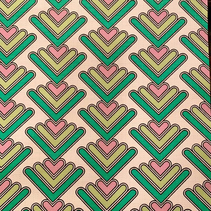 画像: GR・PK heart pattern vintage wallpaper