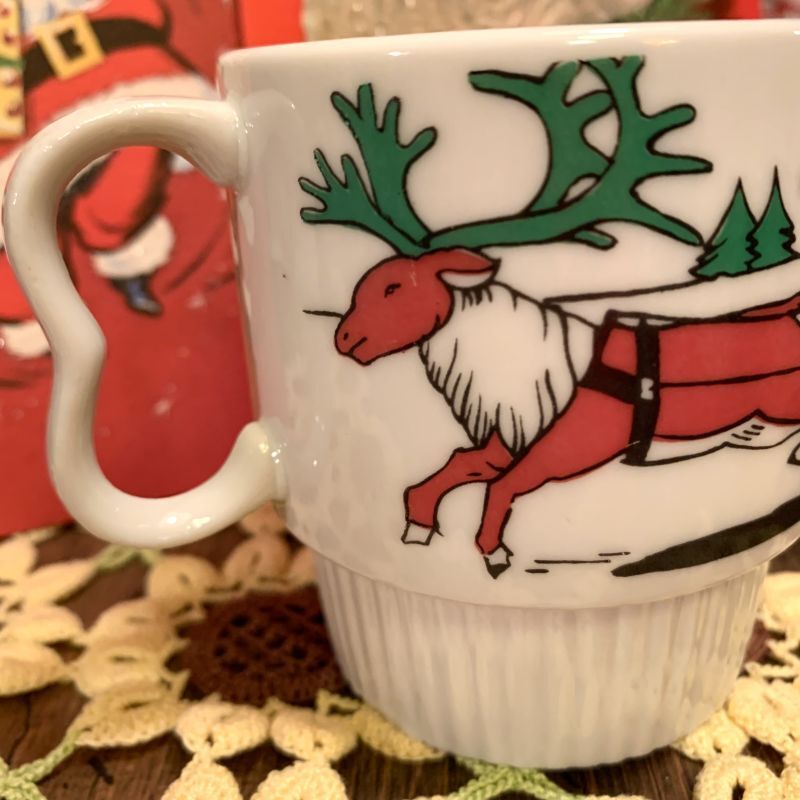 画像: レトロvintage christmas mug