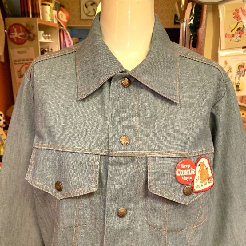 画像: embroidery light ounce denim jacket