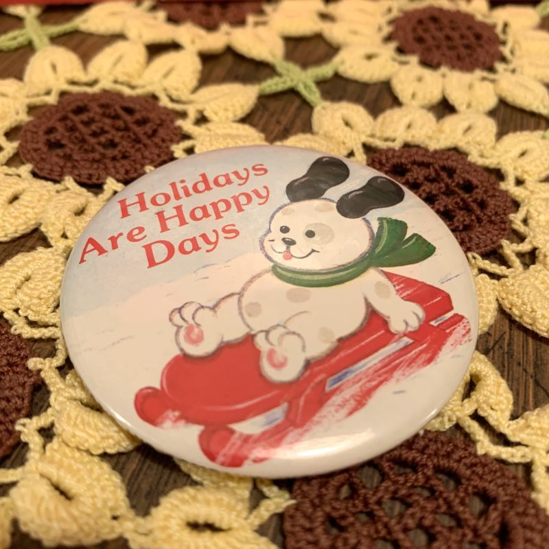 画像: Holidays Happy Dog vintage can batch