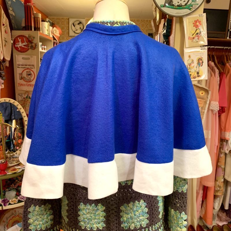 画像: BL/WH Felt cape