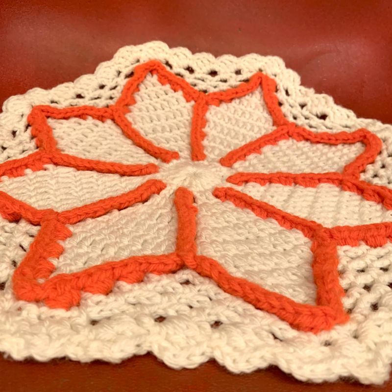 画像: HW/OR Flower knitted mat