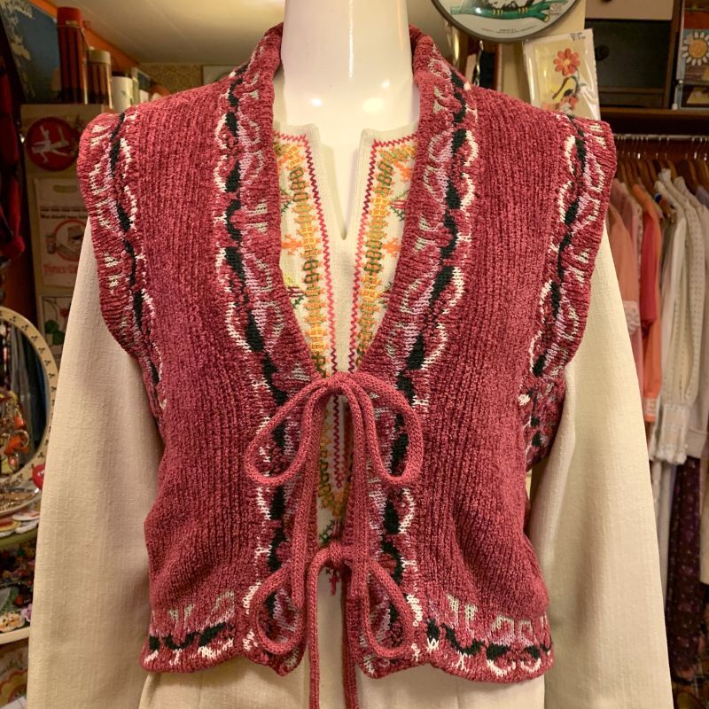 画像: Vintage moleknit vest