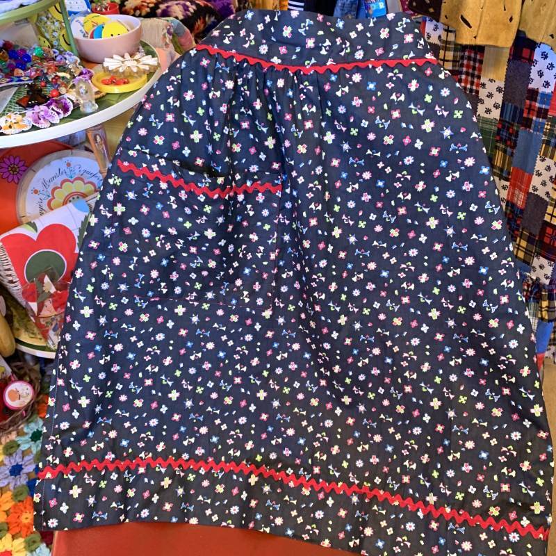 画像: design flower pattern vintage apron