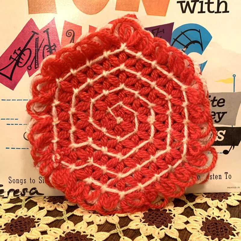 画像: RD・WH Knit trivet mat