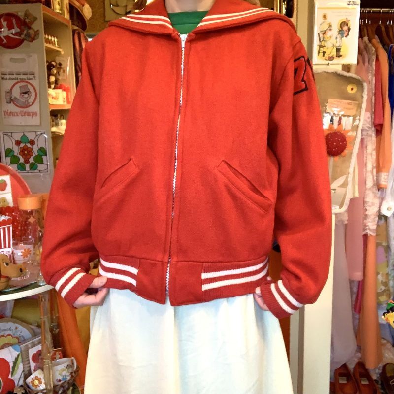 画像: WH/RD Vintage sailor collar stadium jumper