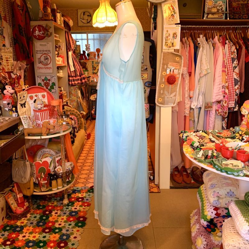 画像: Light blue vintage negligee