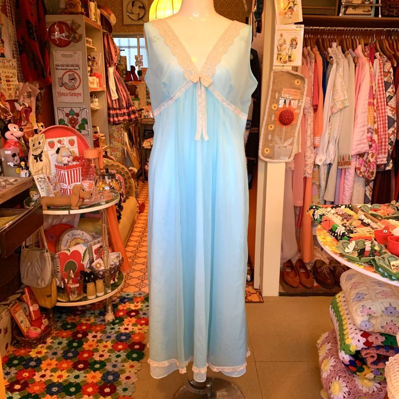 画像: Light blue vintage negligee