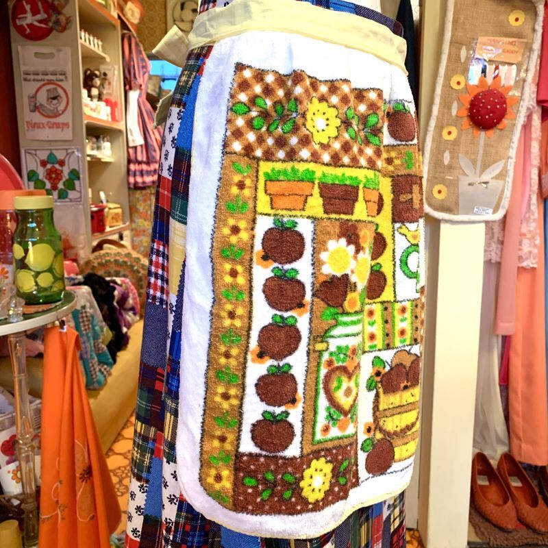 画像: Fruit&Flower vintage pile apron