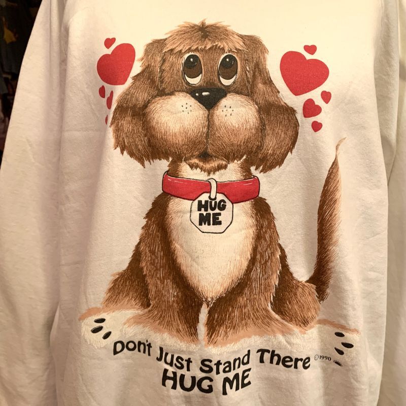 画像: HUG ME Dog printed vintage sweat