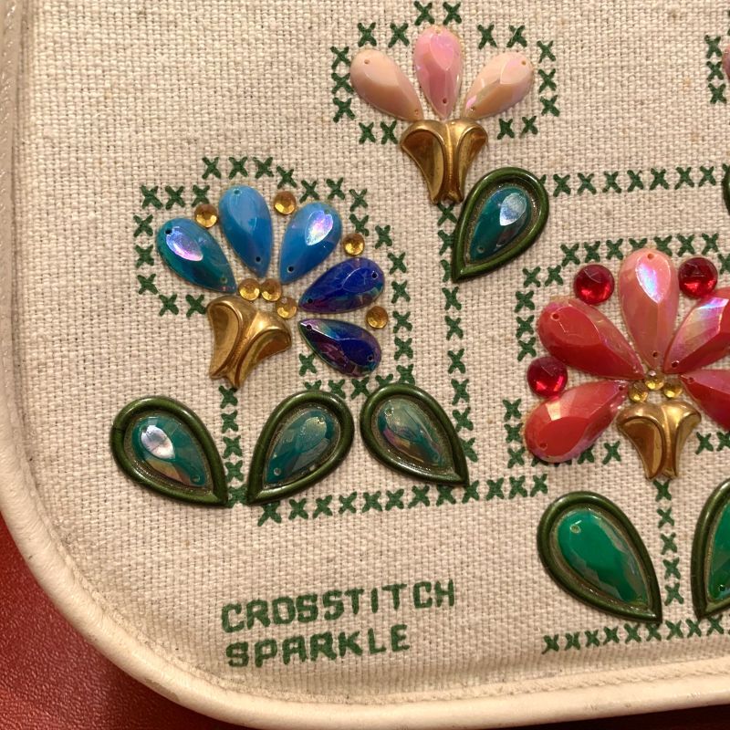 画像: Vintage ENID COLLINS Bag Crosstitch sparkle