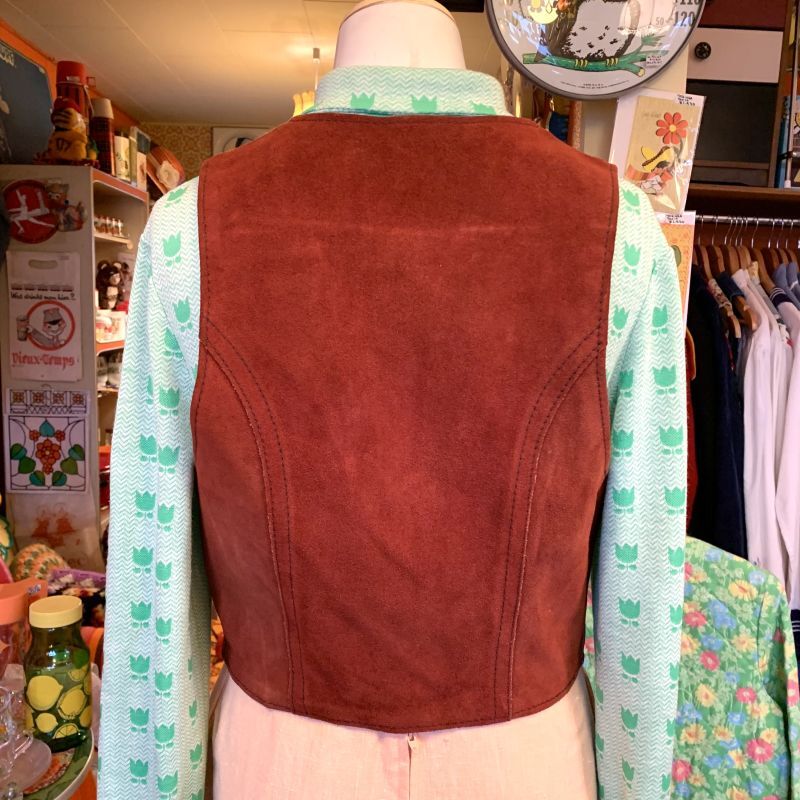 画像: Vintage suede vest