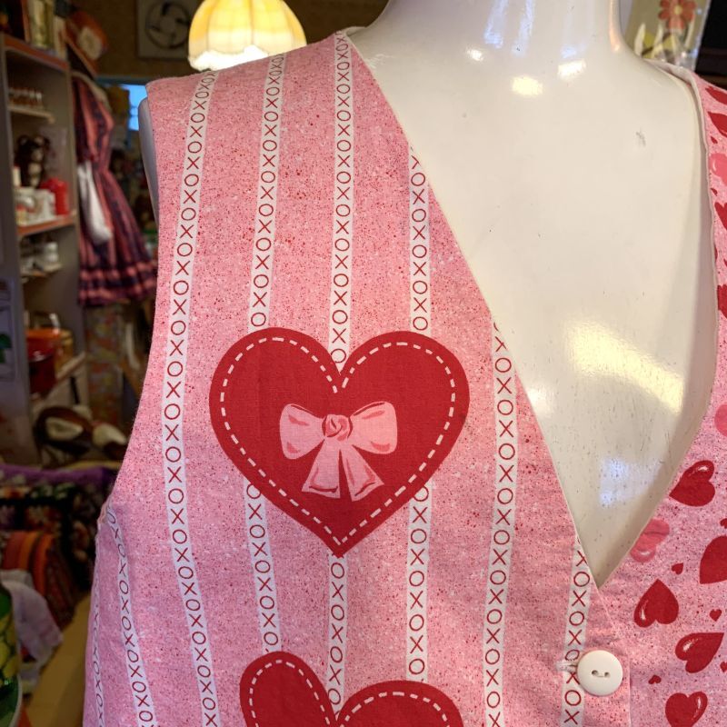 画像: Vintage country heart cotton vest