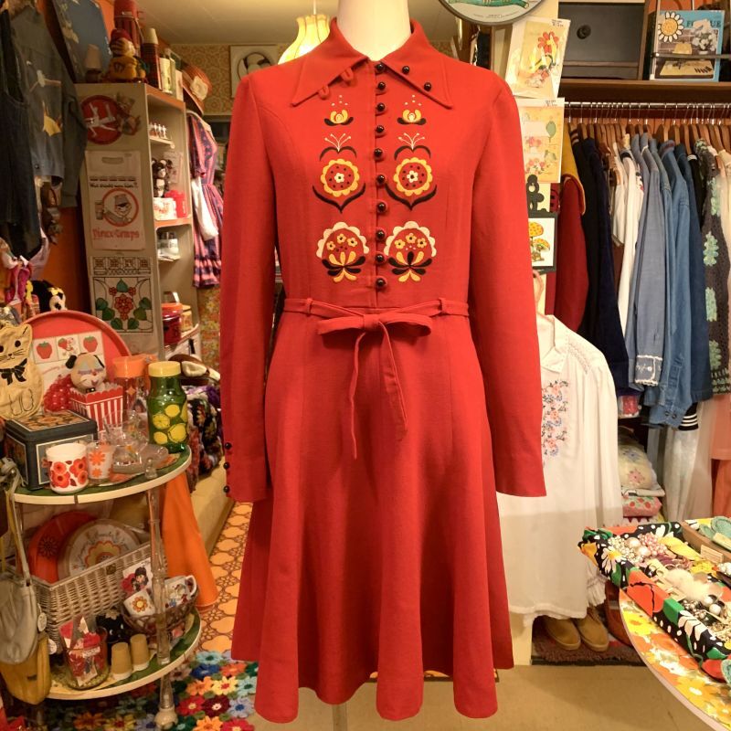 画像: Flower embroidery onepiece