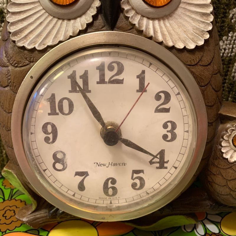 画像: BURWOOD社製  Vintage OWL Wallclock