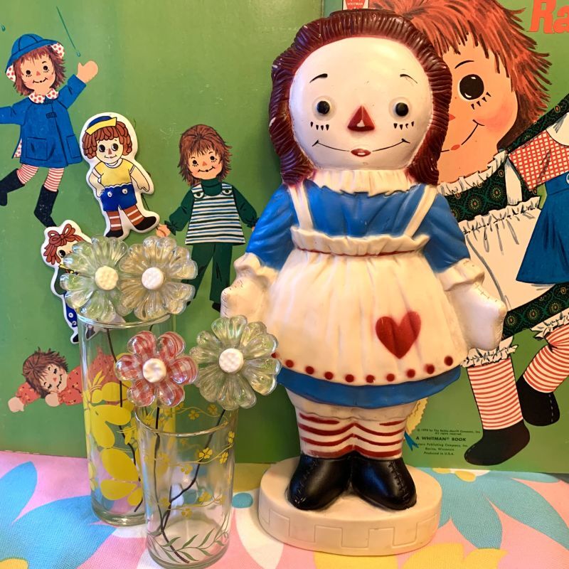 画像1: 60'S BOBBS MERRILL社  Raggedy Ann squeaky doll