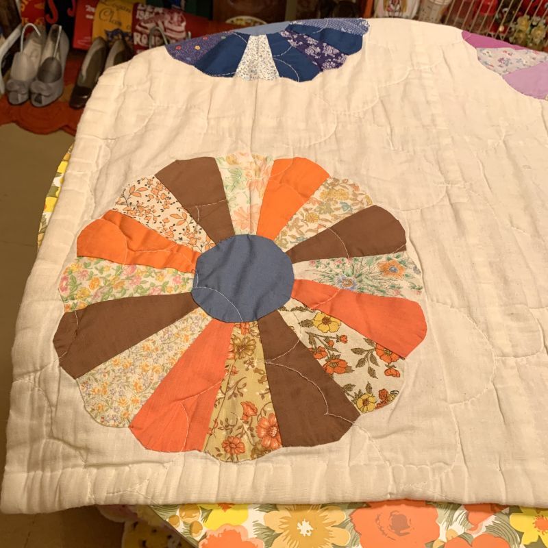 画像: Vintage Dresden patchwork quilt