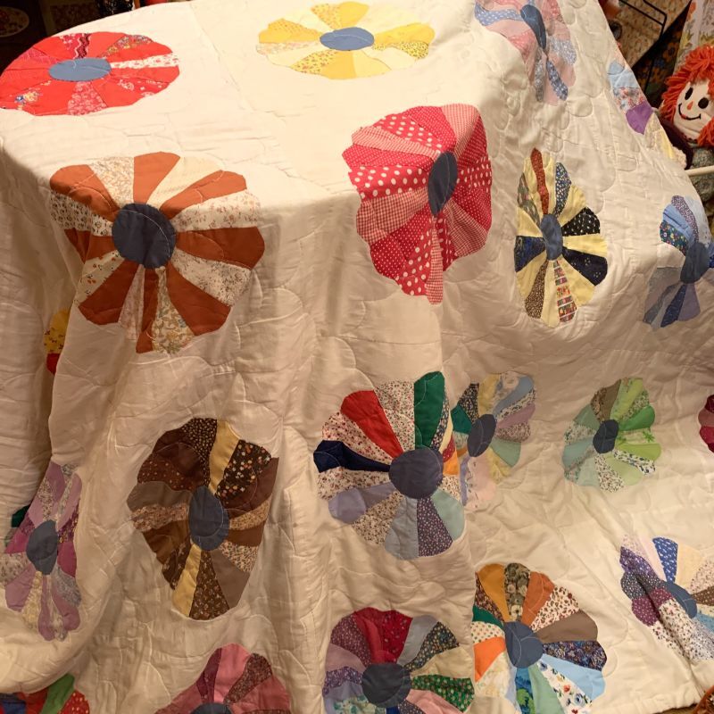 画像: Vintage Dresden patchwork quilt