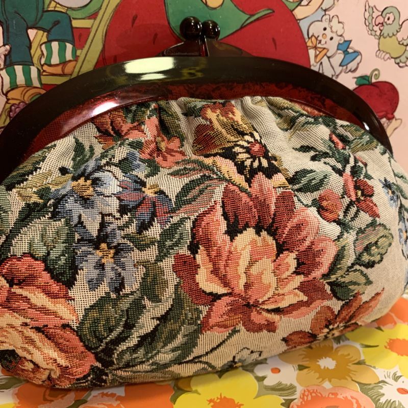 画像: Gobelin flower clutch bag