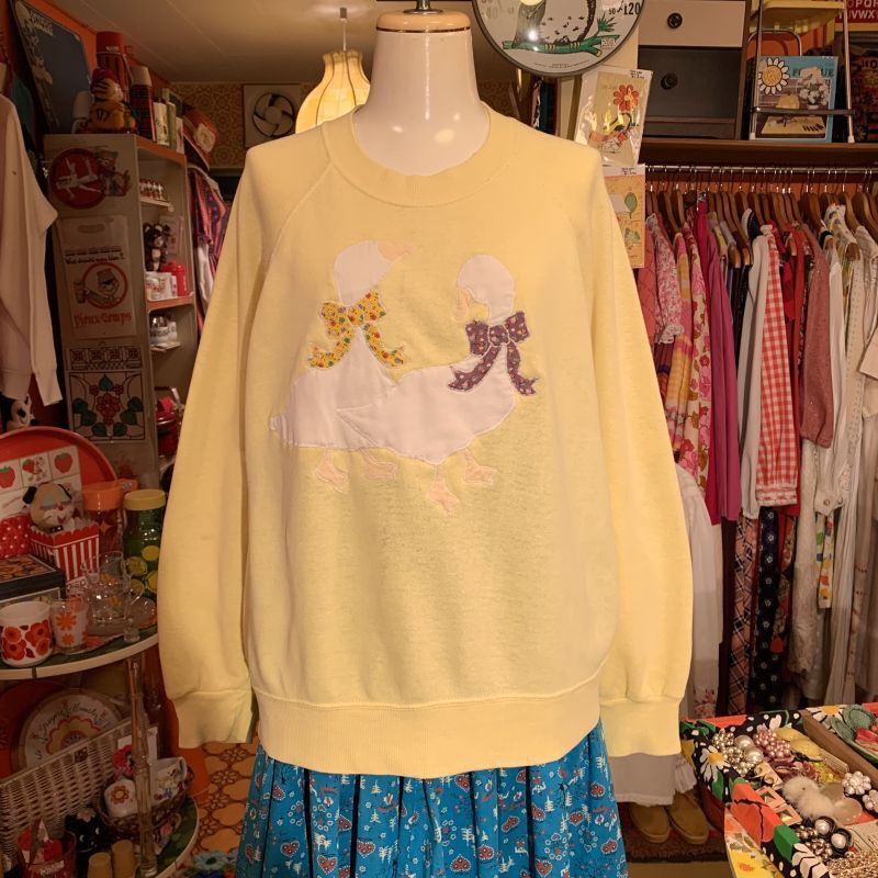 画像: Vintage ribbon duck patch sweat