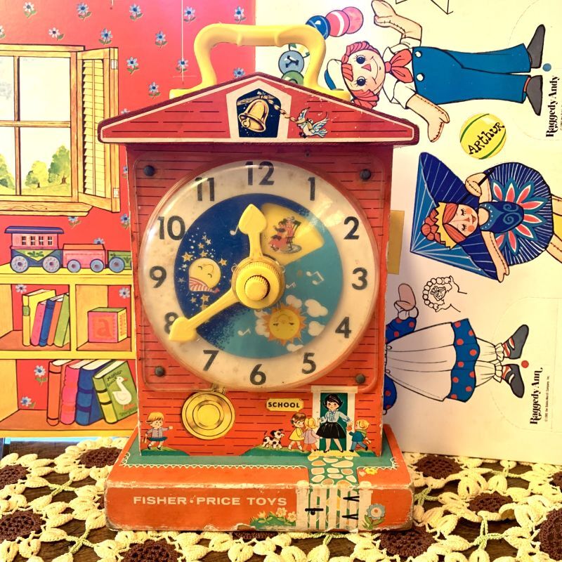 画像: Fisher Price teaching clock Music Box