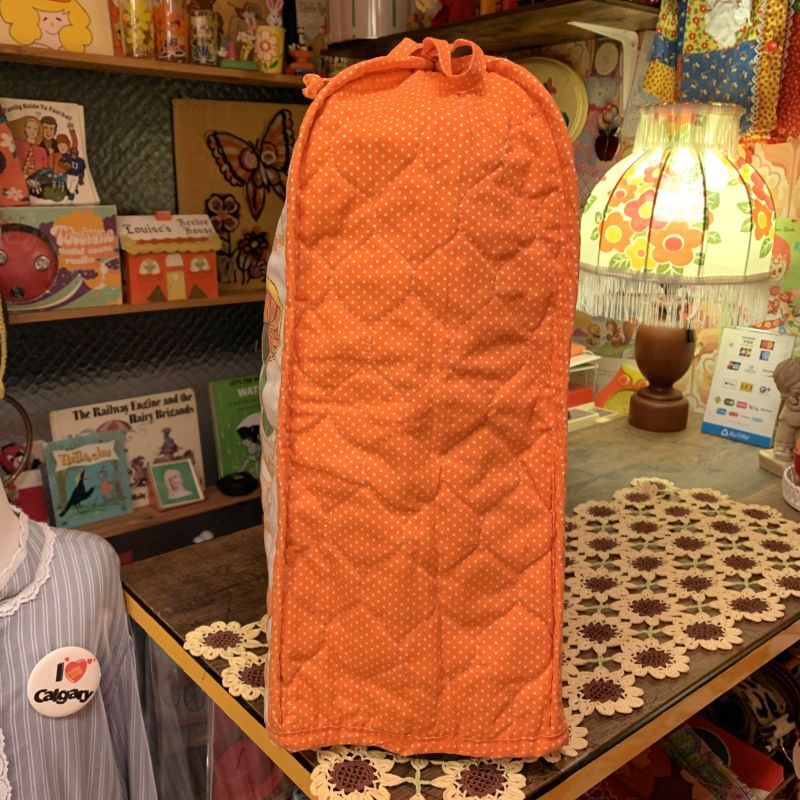 画像: 70'S Mushroom&polka dots quilt cover