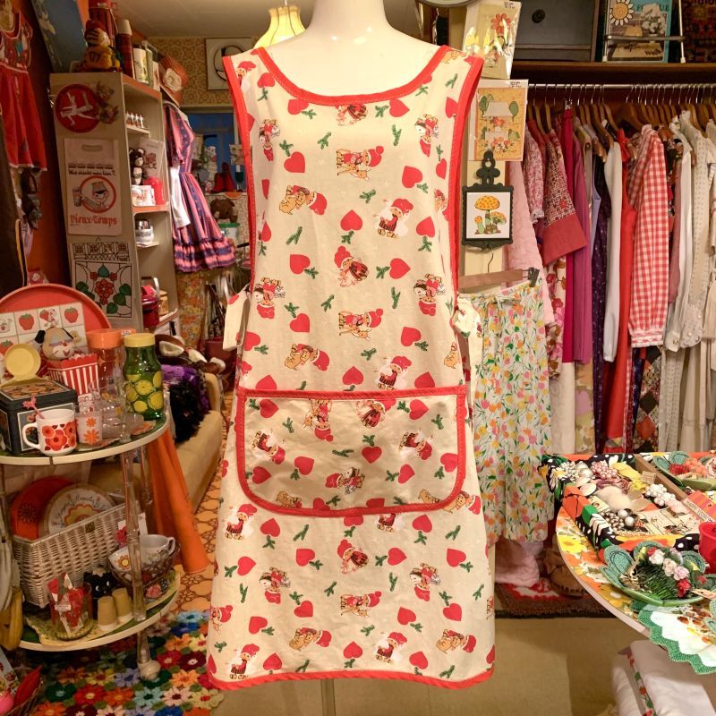 画像: Child&Animal pattern apron onepiece