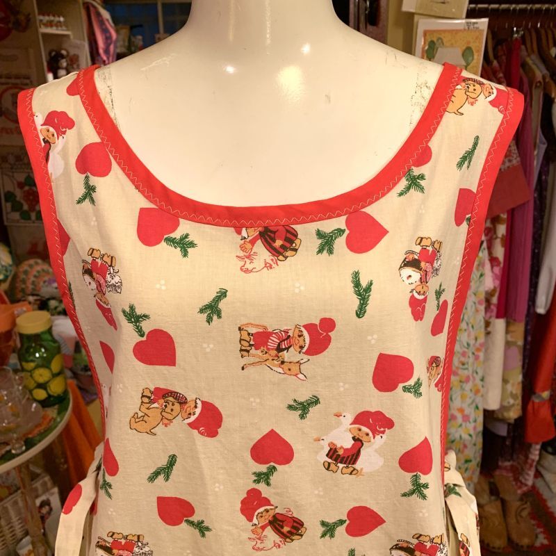 画像: Child&Animal pattern apron onepiece