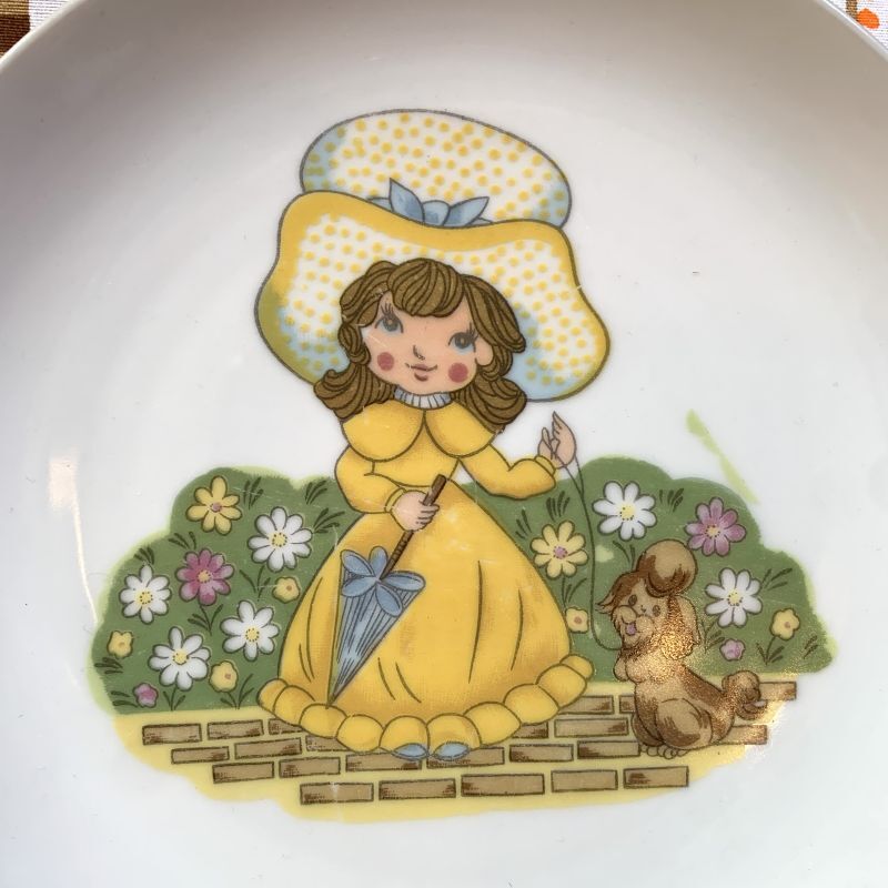 画像2: 70'S Ye dress girl&dog dishes