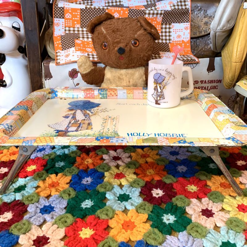 画像: Vintage Holly Hobbie tin tray・minitable